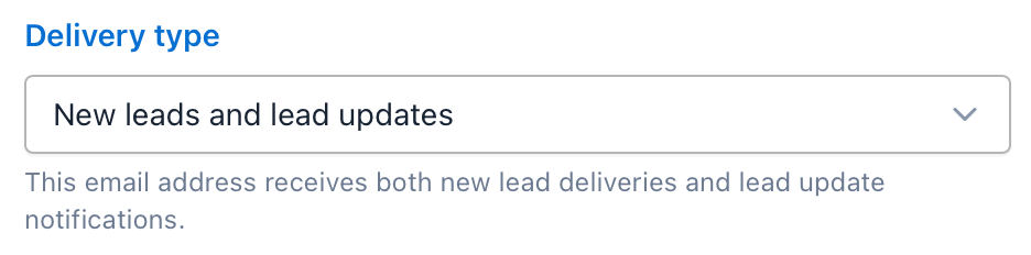 Email endpoint type setting Email endpoint type setting